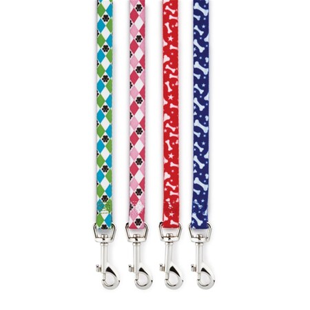 Partyanimal Pooch Patterns Ld 6 Ft x 1 In Red Bone PA436324